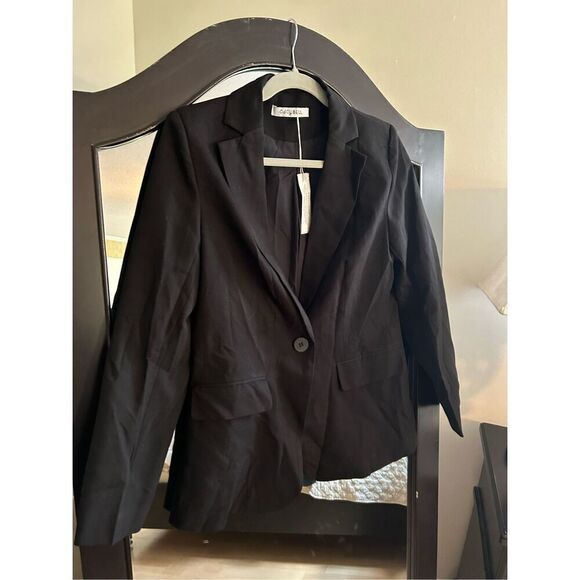 New Cicy Bell Casual Blazer Lapel Career Jacket Pockets S - Picture 5 of 5